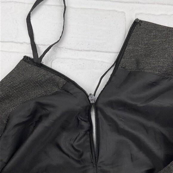 Le Suit  Women 4 Black White Flecked Peplum Polyester Classic Career Party Flaws - Picture 14 of 16